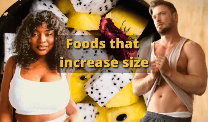 Foods that increase size: Height, muscle, penis, breast, hip