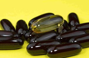 Few of Luteolin Supplement with the yellow background.