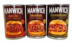 Three Manwich pot in different flavors. Is Manwich gluten free?