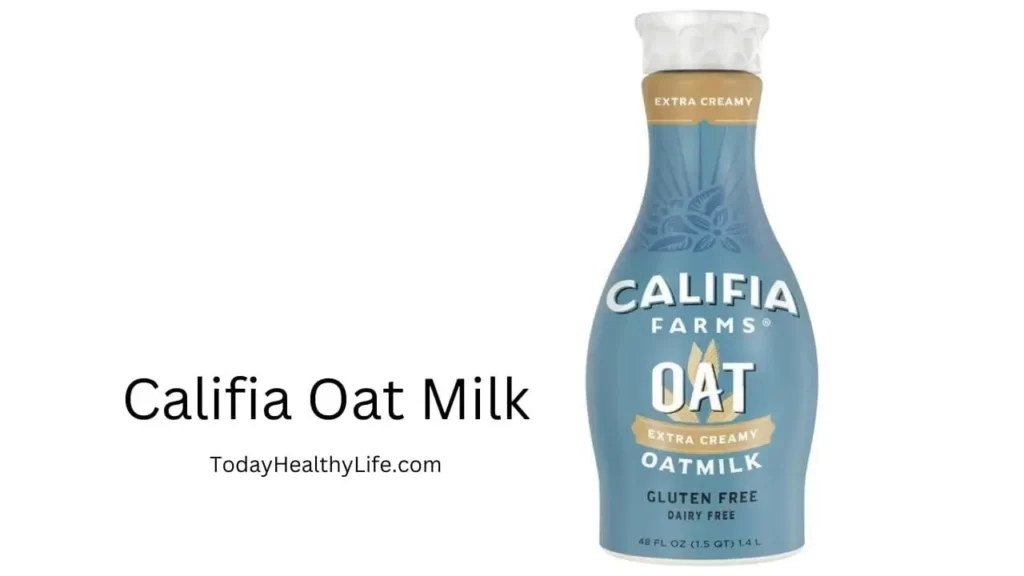 A bottle of Califia oat milk.