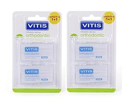 2. Vitis Orthodontic Relief Wax Strips (2 Packs, 4 Strips)